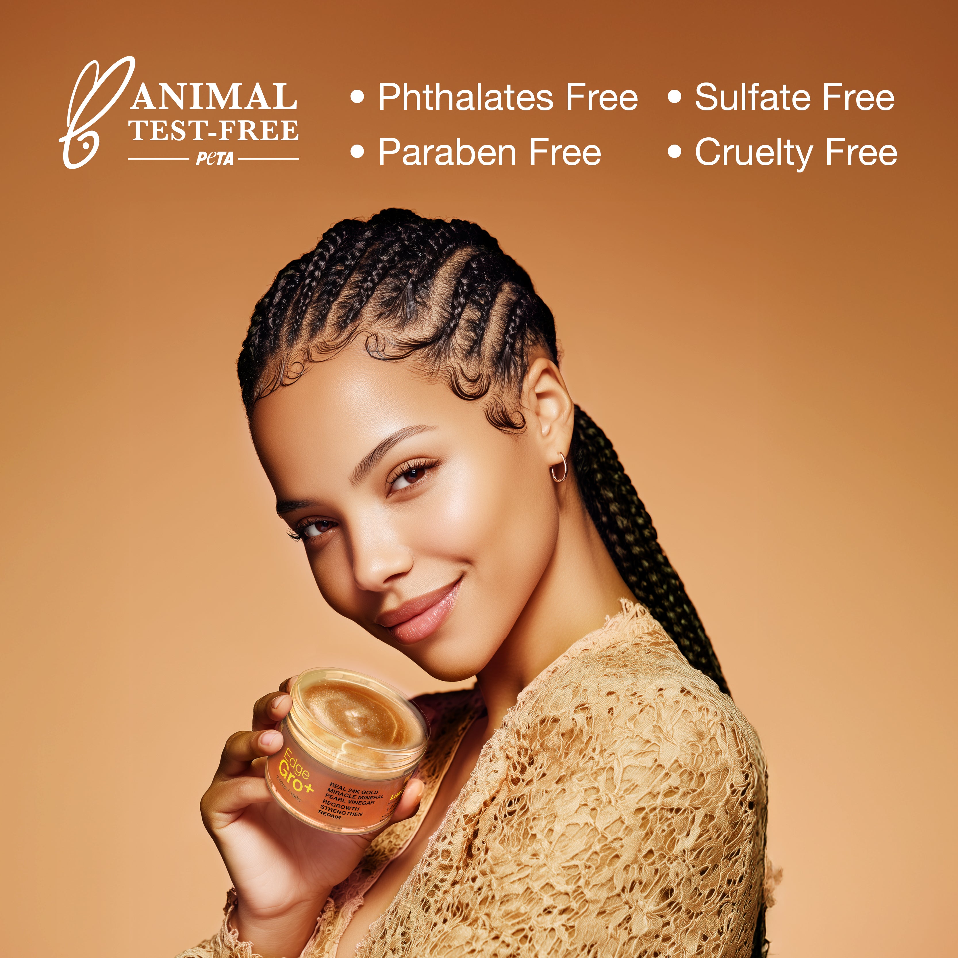 24K Gold Edge Gro+ 48 Maximum Hold Edge Tamer