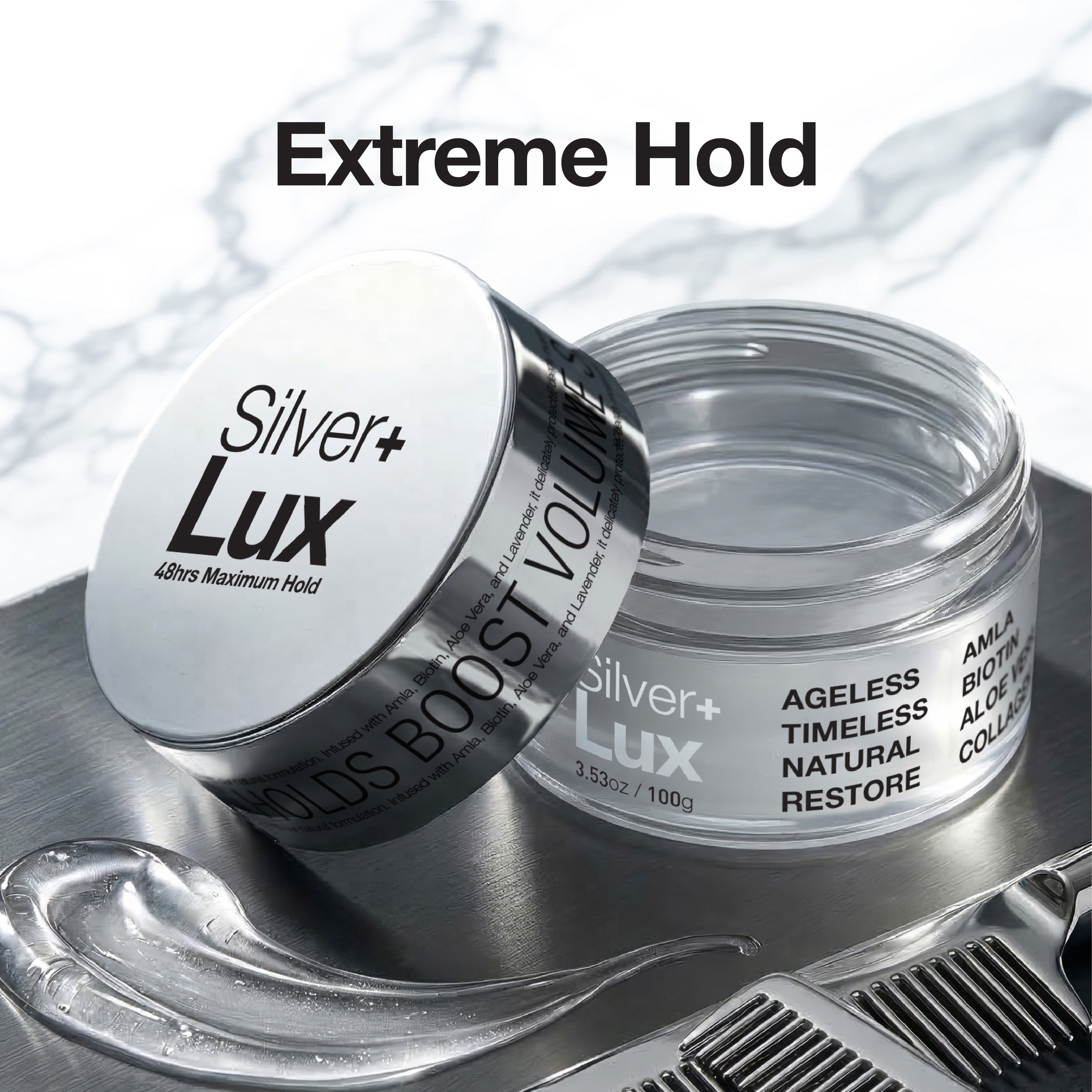 Silver+ Lux 48 Hour Maximum Hold Edge Tamer