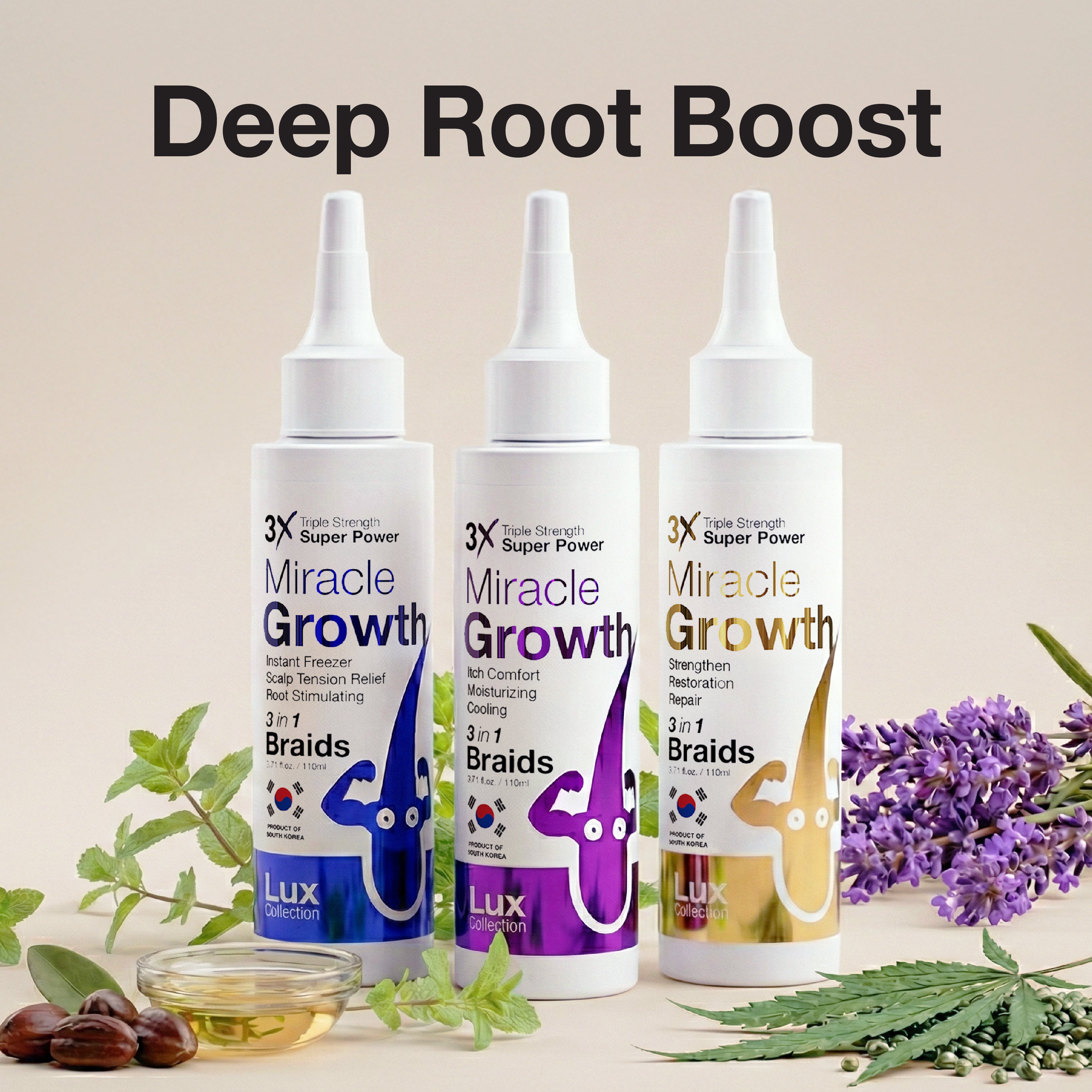 3X Miracle Gro Hair Oil | Anti-Itching