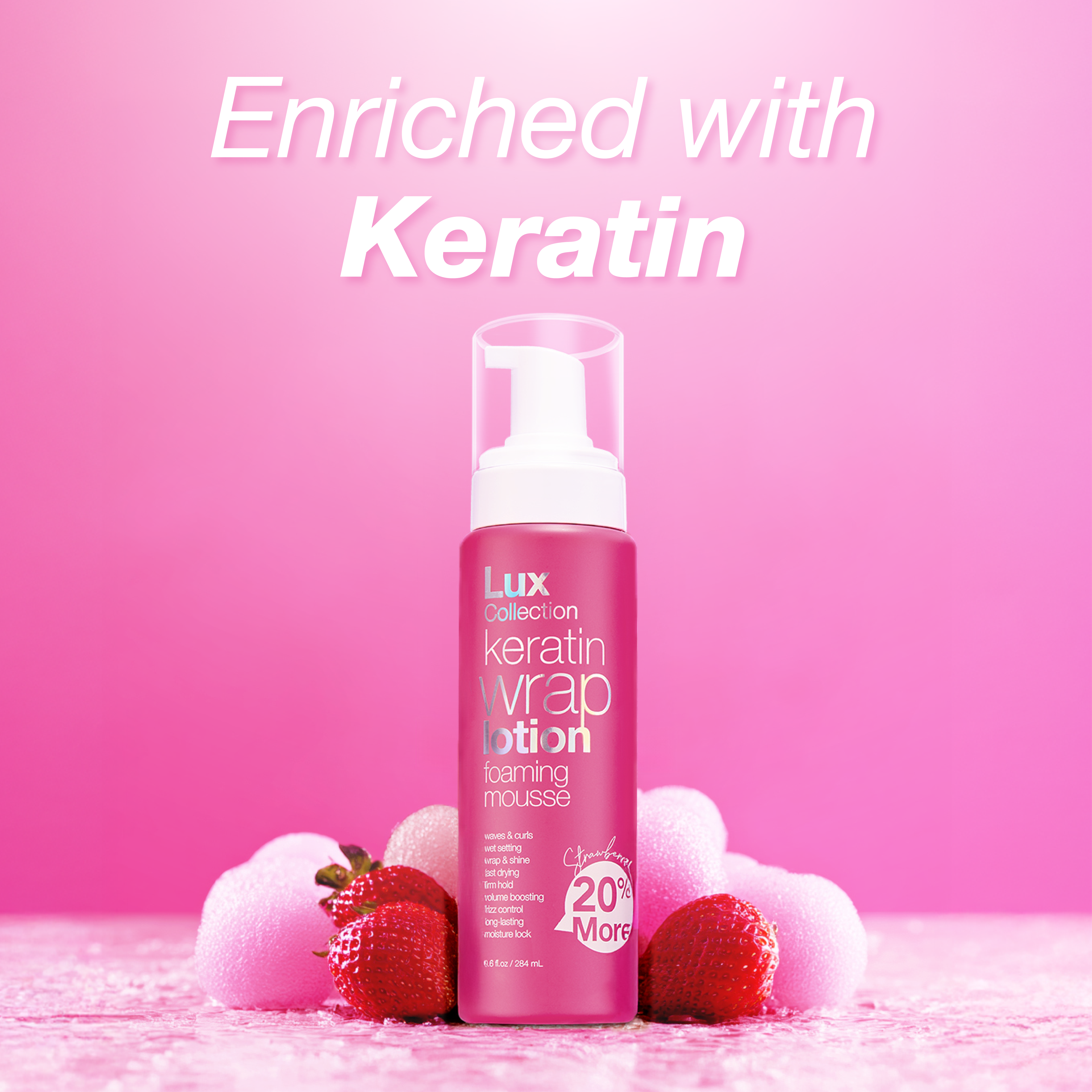 Wrapping Foam Lotion Wave Curl Wet Setting Styling Hair Foaming Mousse Keratin