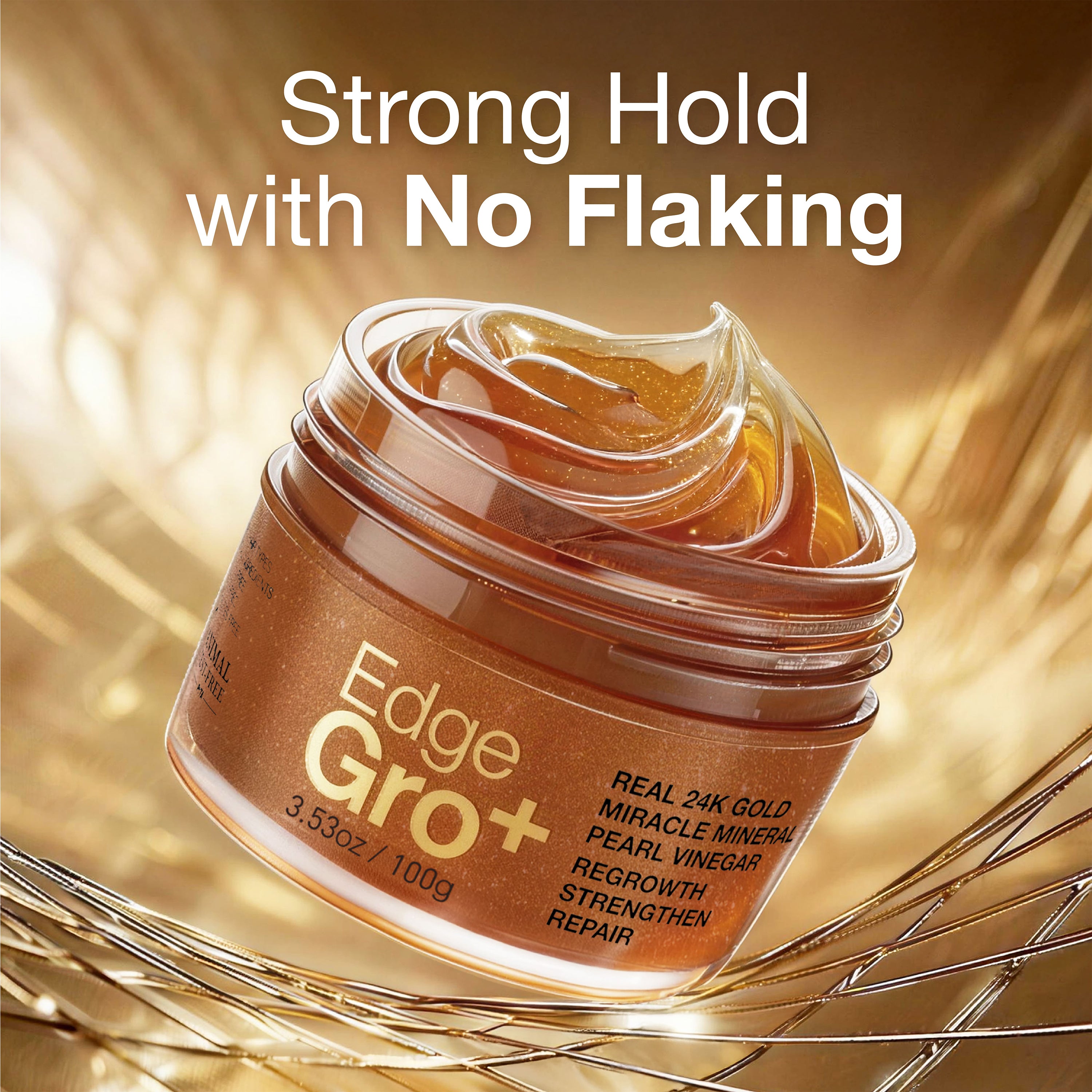 24K Gold Edge Gro+ 48 Maximum Hold Edge Tamer