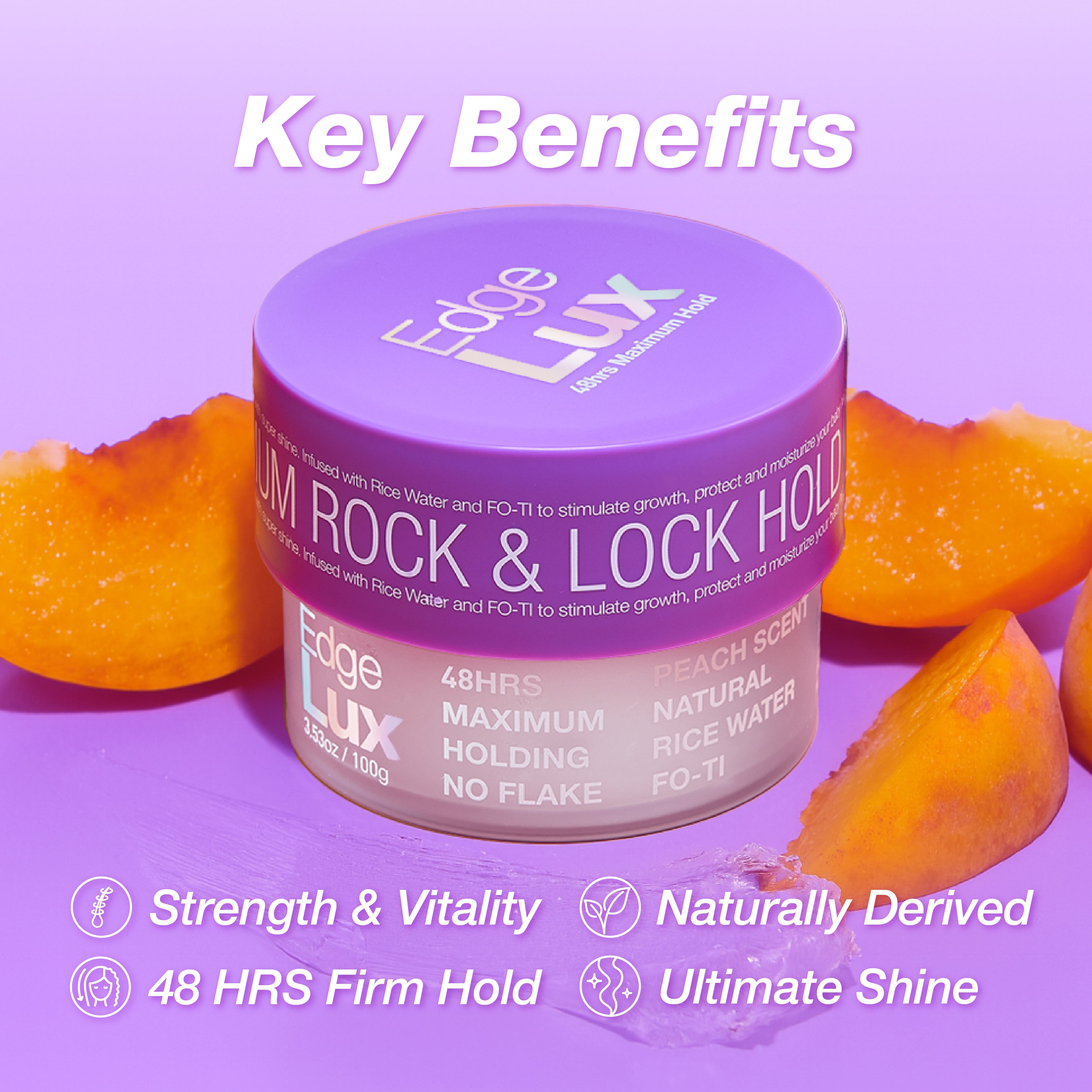 Edge Lux 48 Hour Maximum Hold Edge Tamer Peach