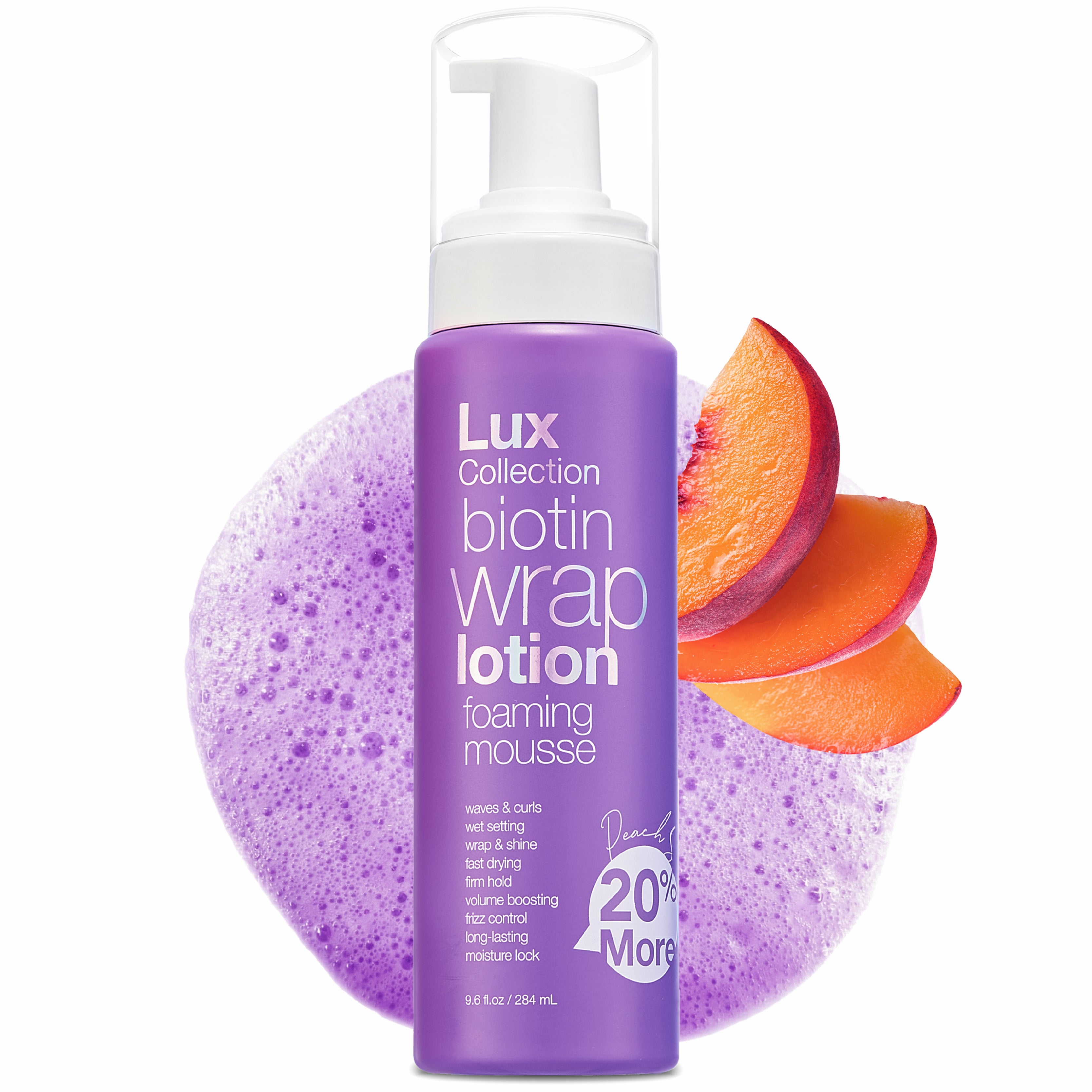 Wrapping Foam Lotion Wave Curl Wet Setting Styling Hair Foaming Mousse Biotin
