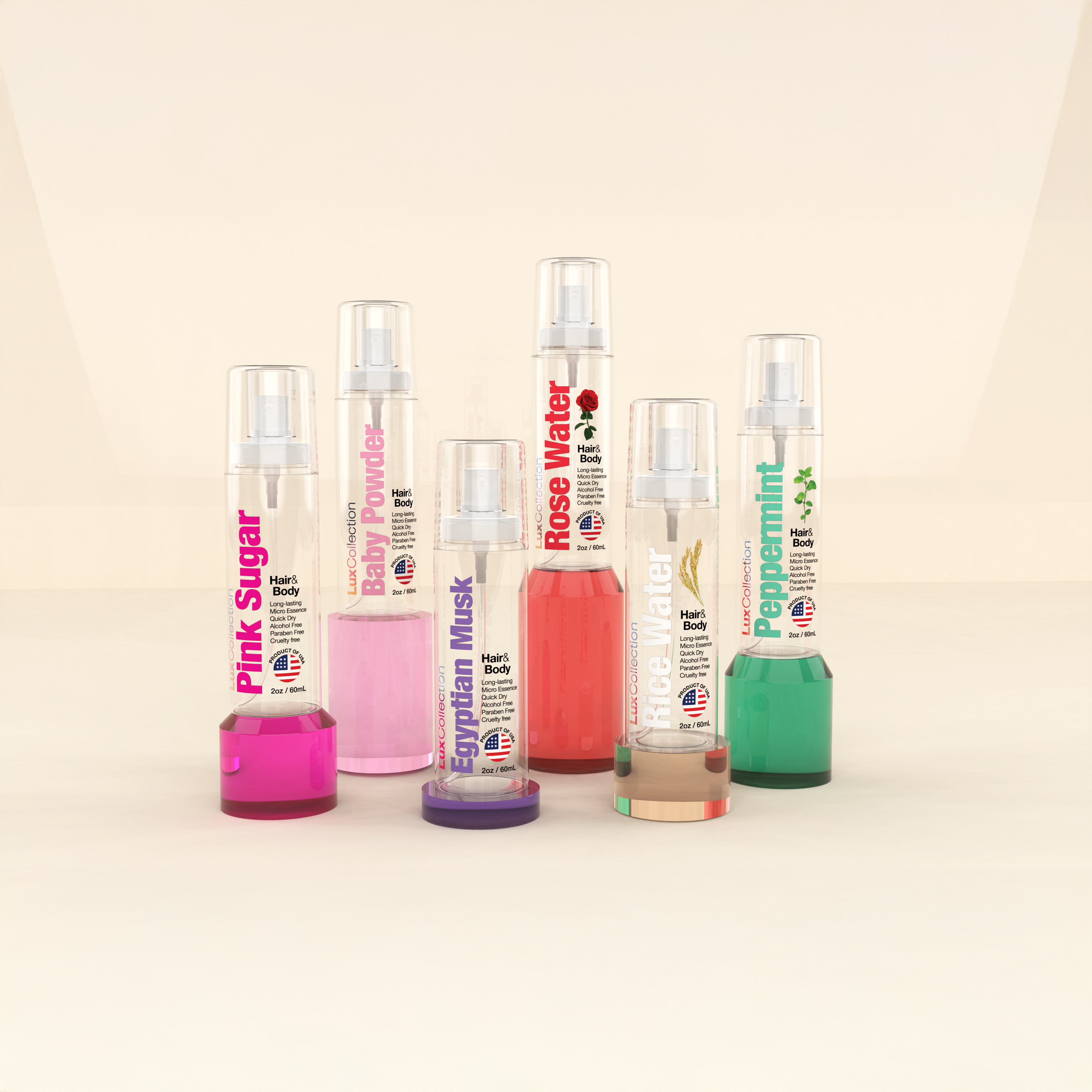 Lux Collection - Hair & Body Mist Perfume Peppermint