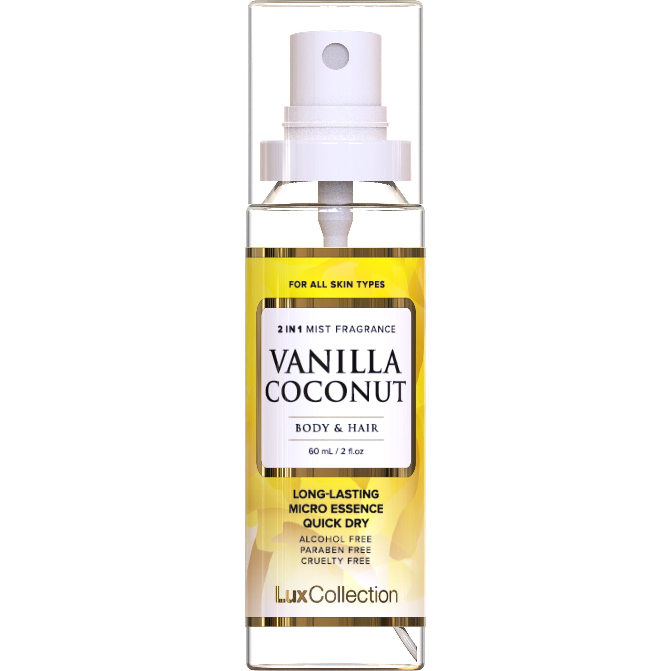 Hair & Body Mist Perfume - Vanilla Coconut